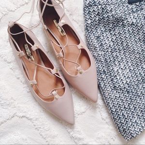 Halogen Blush Pointy Toe Flats